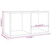 Cutie de depozitare viniluri, alb, 71x34x36 cm, lemn compozit - WALTI WALTI