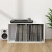 Cutie de depozitare viniluri, alb, 71x34x36 cm, lemn compozit - WALTI WALTI