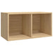 Cutie de depozitare viniluri, stejar sonoma, 71x34x36 cm, lemn - WALTI WALTI