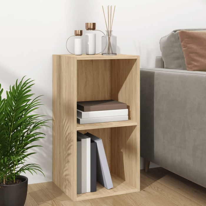 Cutie de depozitare viniluri, stejar sonoma, 71x34x36 cm, lemn - WALTI WALTI