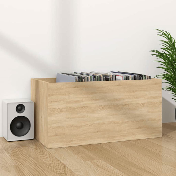 Cutie de depozitare viniluri, stejar sonoma, 71x34x36 cm, lemn - WALTI WALTI