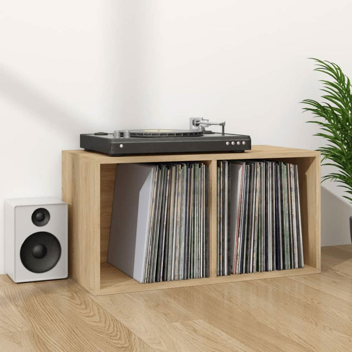 Cutie de depozitare viniluri, stejar sonoma, 71x34x36 cm, lemn - WALTI WALTI