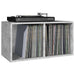 Cutie de depozitare viniluri, gri, 71x34x36 cm, lemn compozit - WALTI WALTI