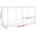Cutie de depozitare viniluri, gri, 71x34x36 cm, lemn compozit - WALTI WALTI