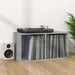 Cutie de depozitare viniluri, gri, 71x34x36 cm, lemn compozit - WALTI WALTI