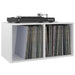 Cutie de depozitare viniluri, alb extralucios, 71x34x36 cm lemn - WALTI WALTI