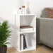 Cutie de depozitare viniluri, alb extralucios, 71x34x36 cm lemn - WALTI WALTI