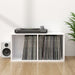 Cutie de depozitare viniluri, alb extralucios, 71x34x36 cm lemn - WALTI WALTI