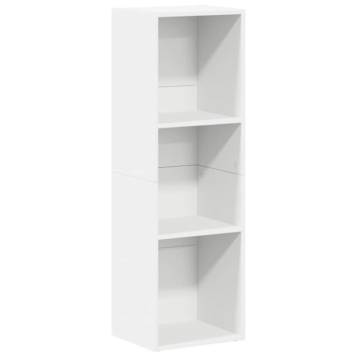 Bibliotecă/Dulap TV, alb, 36x30x114 cm, lemn prelucrat - WALTI WALTI