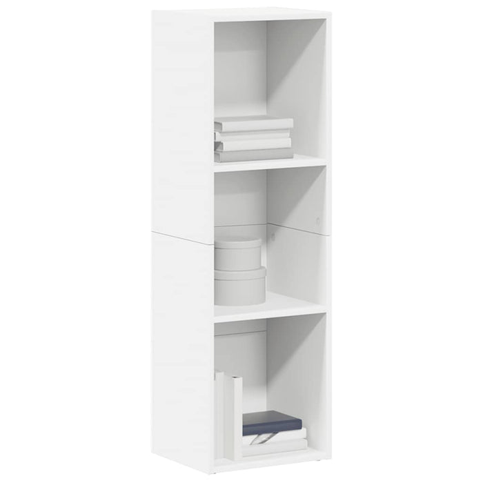 Bibliotecă/Dulap TV, alb, 36x30x114 cm, lemn prelucrat - WALTI WALTI