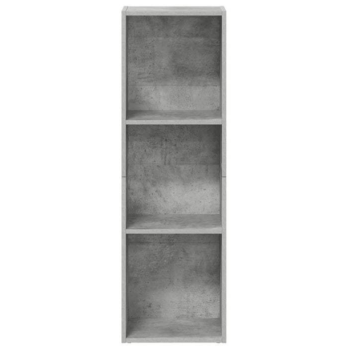 Bibliotecă/Dulap TV, gri beton, 36x30x114 cm, lemn prelucrat - WALTI WALTI
