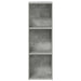 Bibliotecă/Dulap TV, gri beton, 36x30x114 cm, lemn prelucrat - WALTI WALTI