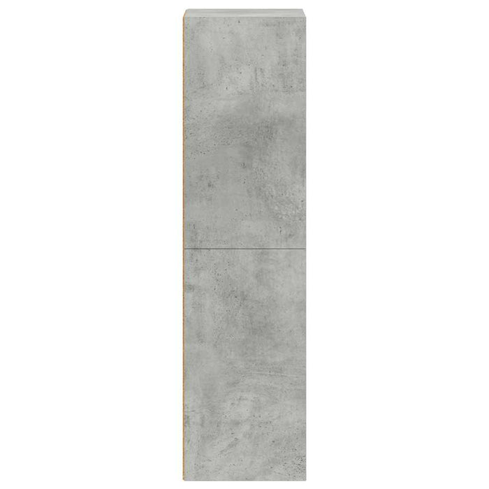 Bibliotecă/Dulap TV, gri beton, 36x30x114 cm, lemn prelucrat - WALTI WALTI