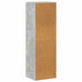 Bibliotecă/Dulap TV, gri beton, 36x30x114 cm, lemn prelucrat - WALTI WALTI