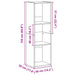 Bibliotecă/Dulap TV, gri beton, 36x30x114 cm, lemn prelucrat - WALTI WALTI