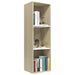 Bibliotecă/Dulap TV alb/stejar sonoma 36x30x114cm lemn compozit - WALTI WALTI