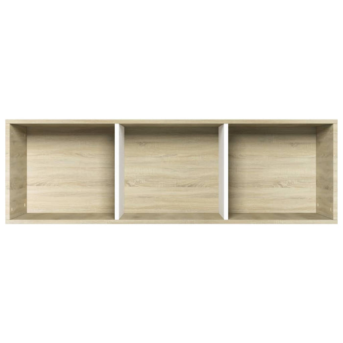 Bibliotecă/Dulap TV alb/stejar sonoma 36x30x114cm lemn compozit - WALTI WALTI