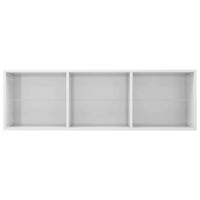 Bibliotecă/Comodă TV, alb lucios, 36 x 30 x 114 cm, PAL WALTI