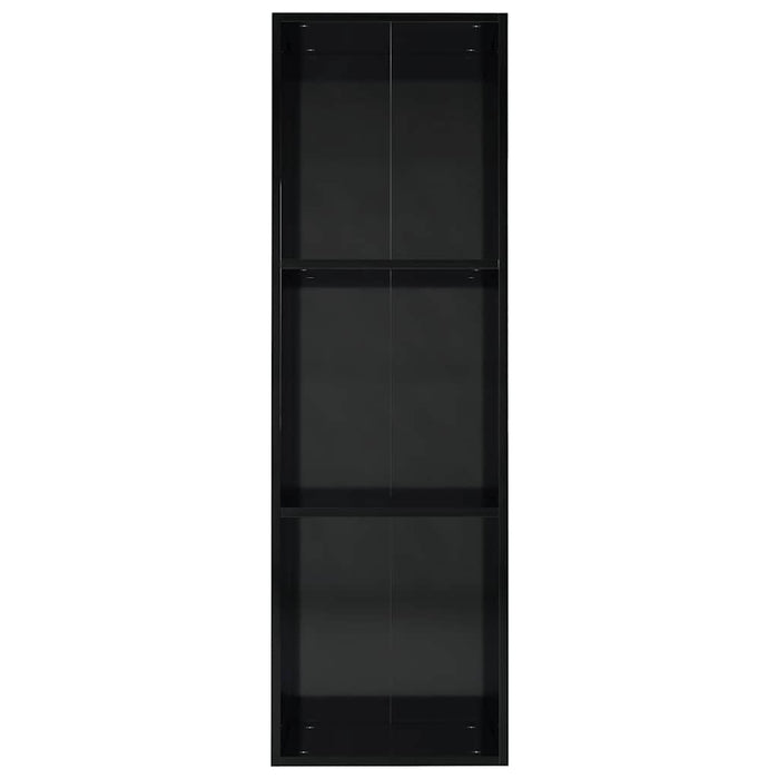 Bibliotecă/Comodă TV, negru extralucios, 36x30x114 cm, PAL WALTI