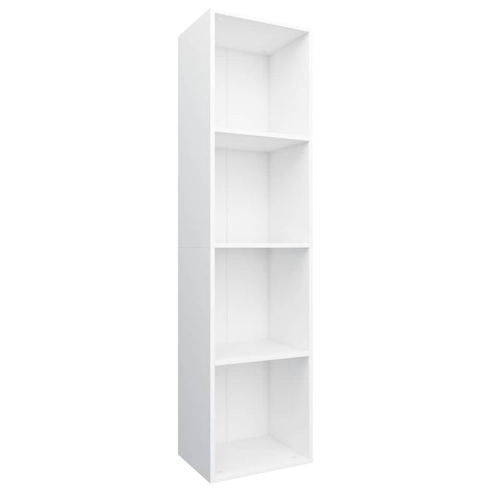 Bibliotecă/Dulap TV, alb, 36x30x143 cm, lemn prelucrat WALTI