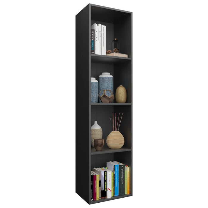 Bibliotecă/Dulap TV, negru, 36x30x143 cm, lemn prelucrat - WALTI WALTI