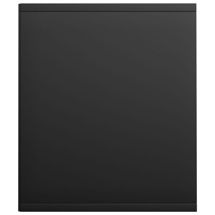 Bibliotecă/Dulap TV, negru, 36x30x143 cm, lemn prelucrat - WALTI WALTI