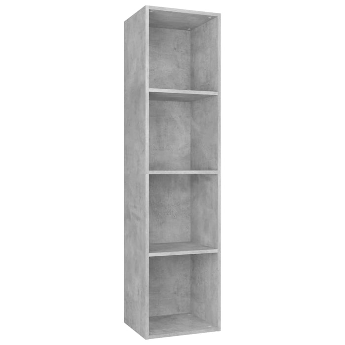 Bibliotecă/Dulap TV, gri beton, 36x30x143 cm, lemn prelucrat - WALTI WALTI
