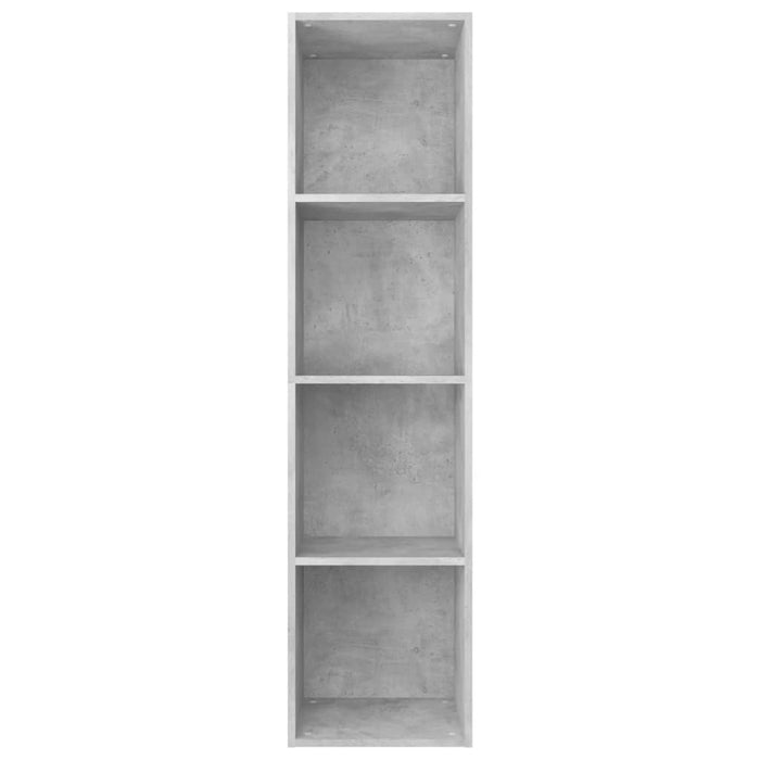 Bibliotecă/Dulap TV, gri beton, 36x30x143 cm, lemn prelucrat - WALTI WALTI