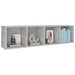 Bibliotecă/Dulap TV, gri beton, 36x30x143 cm, lemn prelucrat - WALTI WALTI