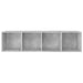 Bibliotecă/Dulap TV, gri beton, 36x30x143 cm, lemn prelucrat - WALTI WALTI