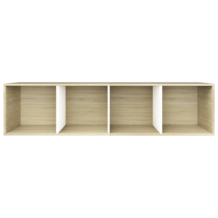 Bibliotecă/Dulap TV alb/stejar sonoma 36x30x143cm lemn compozit - WALTI WALTI