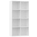 Bibliotecă/Dulap, alb, 66x30x130 cm, lemn prelucrat - WALTI WALTI