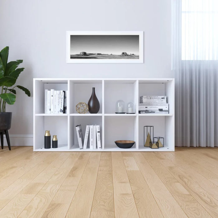 Bibliotecă/Dulap, alb, 66x30x130 cm, lemn prelucrat - WALTI WALTI