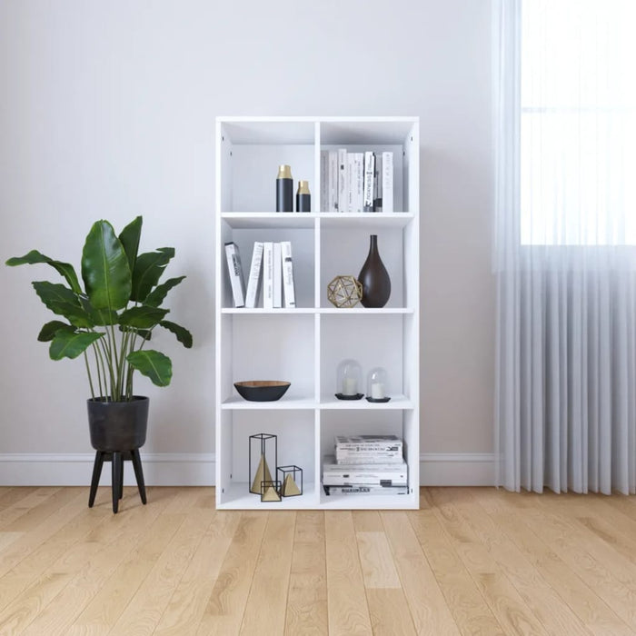 Bibliotecă/Dulap, alb, 66x30x130 cm, lemn prelucrat - WALTI WALTI