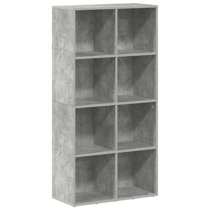 Bibliotecă/Dulap, gri beton, 66x30x130 cm, lemn prelucrat WALTI