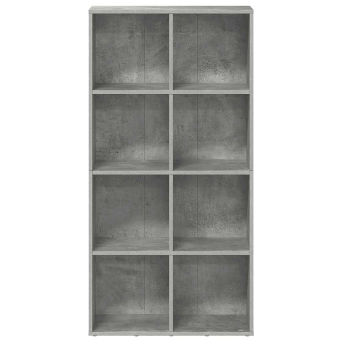 Bibliotecă/Dulap, gri beton, 66x30x130 cm, lemn prelucrat WALTI