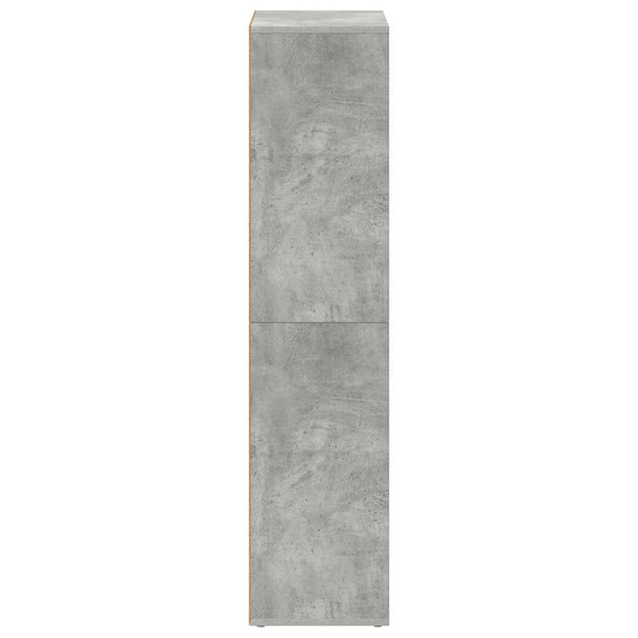 Bibliotecă/Dulap, gri beton, 66x30x130 cm, lemn prelucrat WALTI