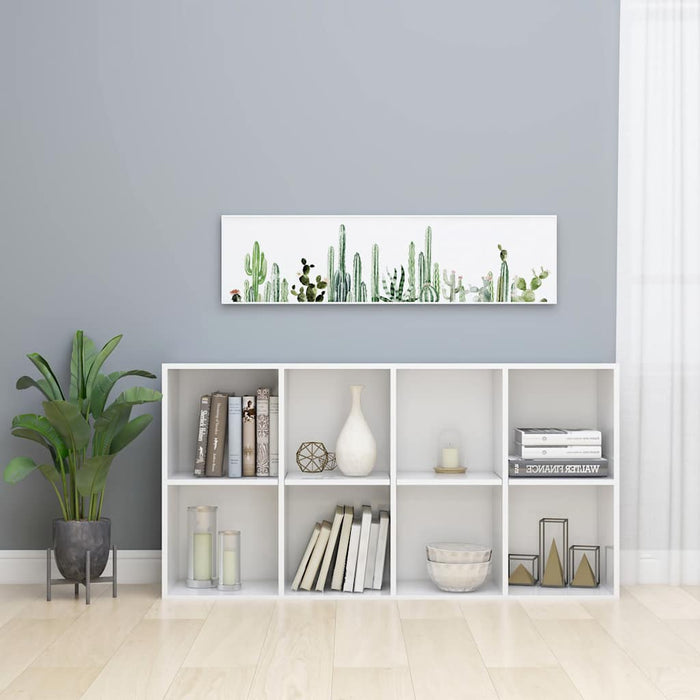 Bibliotecă/Dulap, alb extralucios, 66x30x130 cm, lemn prelucrat WALTI