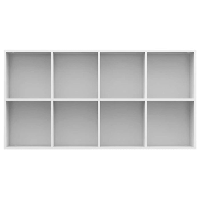 Bibliotecă/Dulap, alb extralucios, 66x30x130 cm, lemn prelucrat WALTI