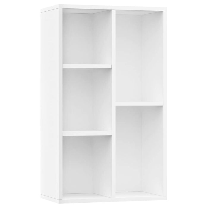 Bibliotecă/Dulap, alb, 50x25x80 cm, lemn prelucrat - WALTI WALTI