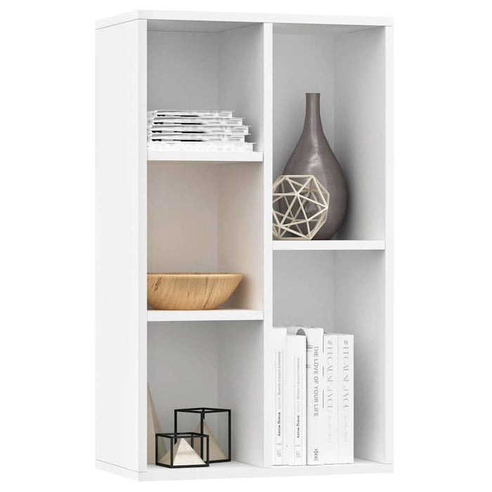 Bibliotecă/Dulap, alb, 50x25x80 cm, lemn prelucrat - WALTI WALTI