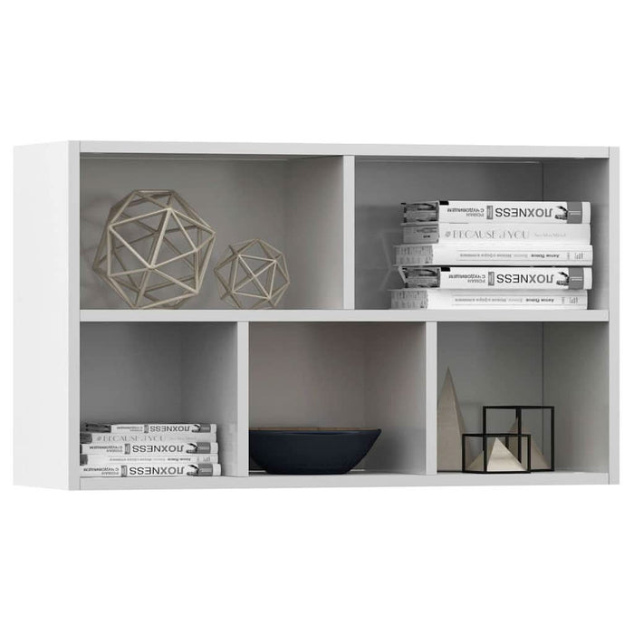 Bibliotecă/Dulap, alb, 50x25x80 cm, lemn prelucrat - WALTI WALTI