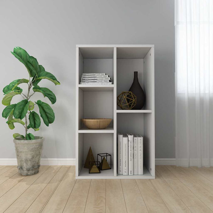 Bibliotecă/Dulap, alb, 50x25x80 cm, lemn prelucrat - WALTI WALTI