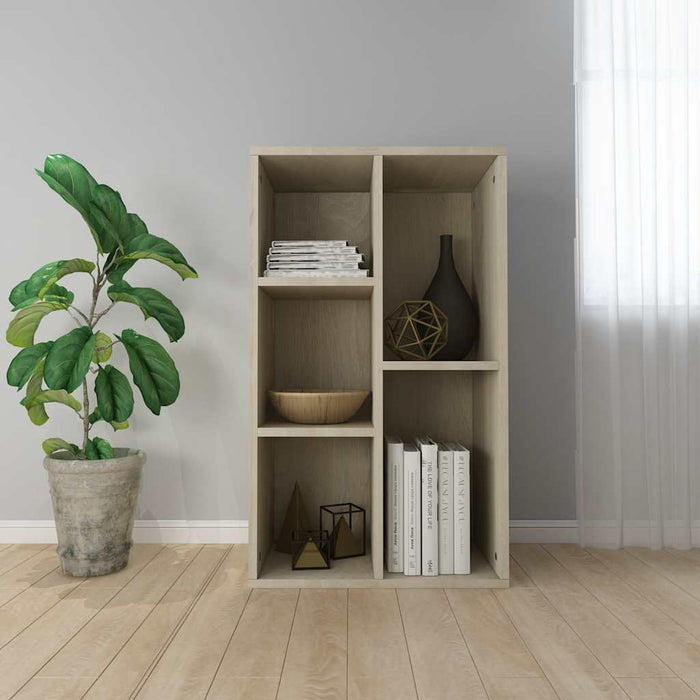 Bibliotecă/Dulap, stejar sonoma, 50x25x80 cm, lemn prelucrat - WALTI WALTI