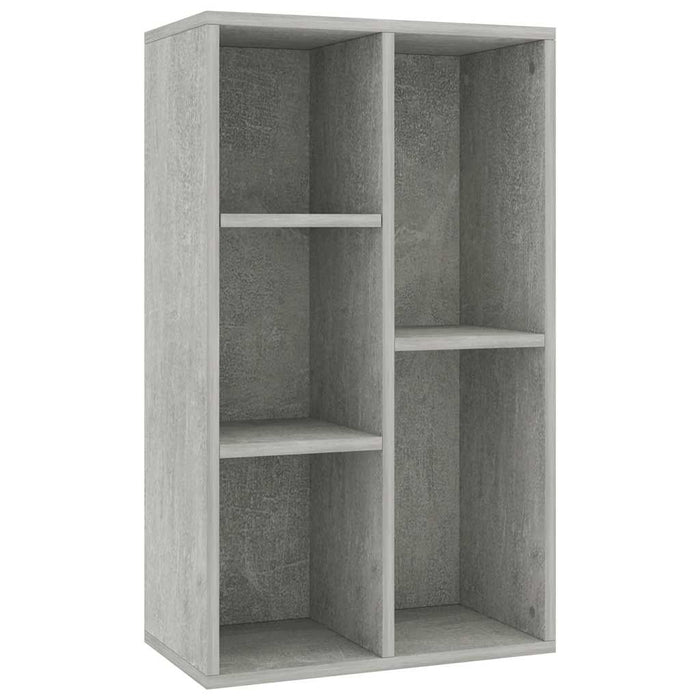Bibliotecă/Dulap, gri beton, 50x25x80 cm, lemn prelucrat - WALTI WALTI
