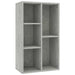 Bibliotecă/Dulap, gri beton, 50x25x80 cm, lemn prelucrat - WALTI WALTI