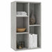 Bibliotecă/Dulap, gri beton, 50x25x80 cm, lemn prelucrat - WALTI WALTI