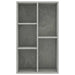 Bibliotecă/Dulap, gri beton, 50x25x80 cm, lemn prelucrat - WALTI WALTI