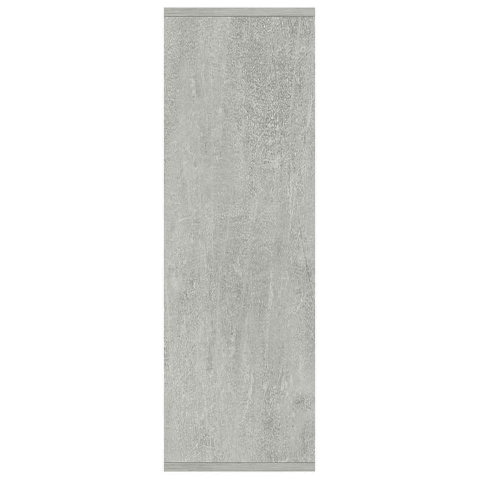 Bibliotecă/Dulap, gri beton, 50x25x80 cm, lemn prelucrat - WALTI WALTI