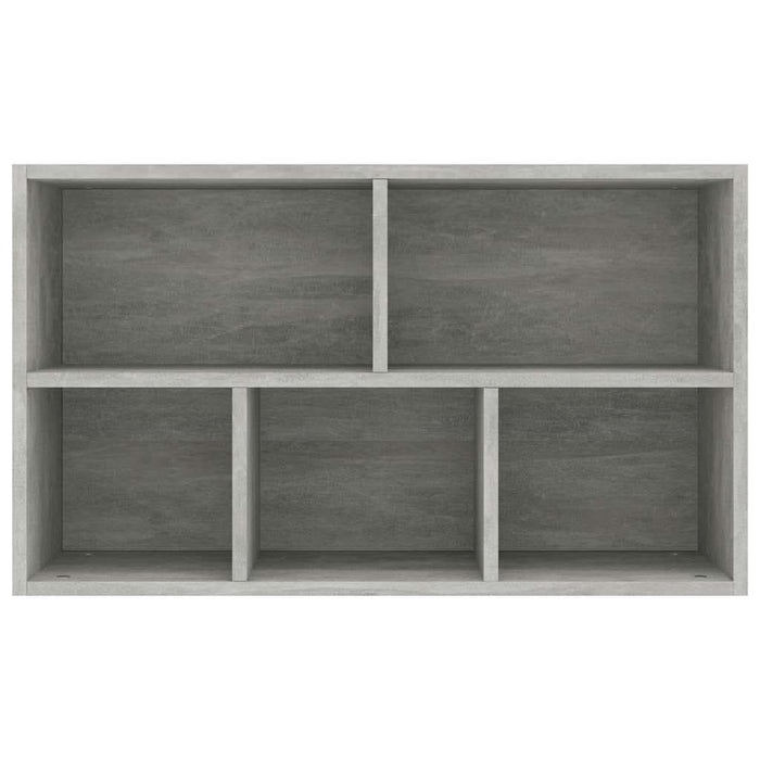 Bibliotecă/Dulap, gri beton, 50x25x80 cm, lemn prelucrat - WALTI WALTI